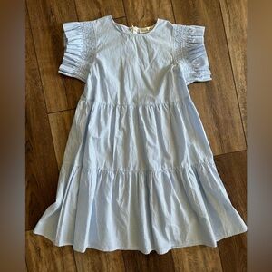 Vine & Love blue seersucker style dress